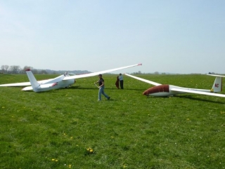  Planeador en preparación 